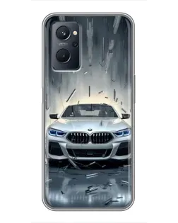 Чохол для Realme 9i з картинкою «BMW у світлі фар»