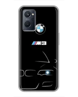 Чохол для Realme 9i з картинкою «Мінімалістичний принт BMW M3»