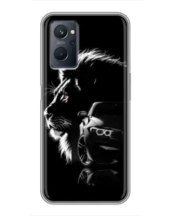 Чохол для Realme 9i з картинкою «BMW та лев»