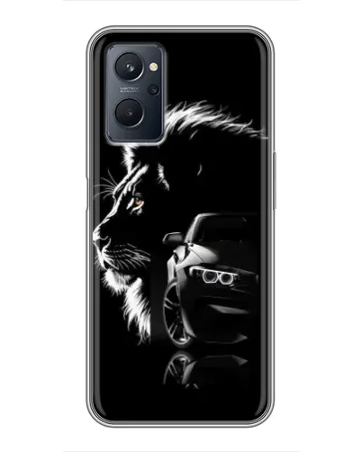 Чохол для Realme 9i з картинкою «BMW та лев» Чохол для Realme 9i з картинкою «BMW та лев»