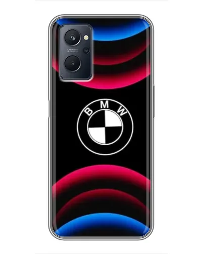 Чохол для Realme 9i з картинкою «Логотип BMW та неонові дуги» Чохол для Realme 9i з картинкою «Логотип BMW та неонові дуги»