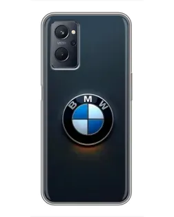 Чохол для Realme 9i з картинкою «Логотип BMW — мінімалізм»