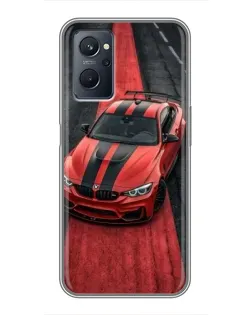 Чохол для Realme 9i з картинкою «BMW на червоній доріжці»