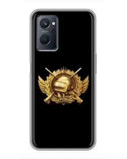 Чохол для Realme 9i з картинкою «PUBG — помаранчевий градієнт»
