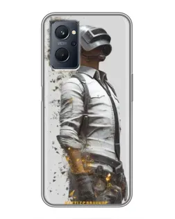 Чохол для Realme 9i з картинкою «PUBG — боєць у пилу»