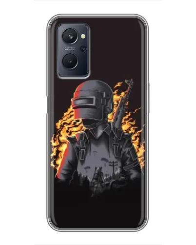 Чохол для Realme 9i з картинкою «PUBG — вогняний силует» Чохол для Realme 9i з картинкою «PUBG — вогняний силует»