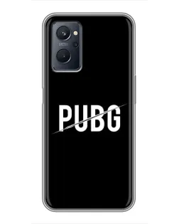 Чохол для Realme 9i з картинкою «PUBG — білий логотип»