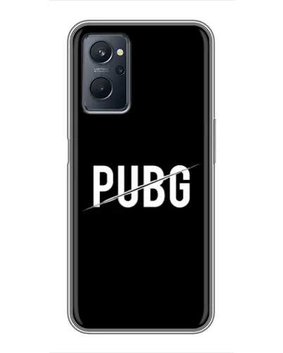Чохол для Realme 9i з картинкою «PUBG — білий логотип» Чохол для Realme 9i з картинкою «PUBG — білий логотип»