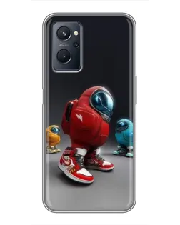 Чохол для Realme 9i з картинкою «Among Us — 3D стиль» Чохол для Realme 9i з картинкою «Among Us — 3D стиль»