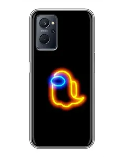 Чохол для Realme 9i з картинкою «Among Us неонове сяйво» Чохол для Realme 9i з картинкою «Among Us неонове сяйво»