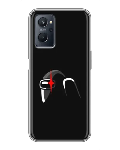 Чехол для Realme 9i с картинкой «Among Us шлем»