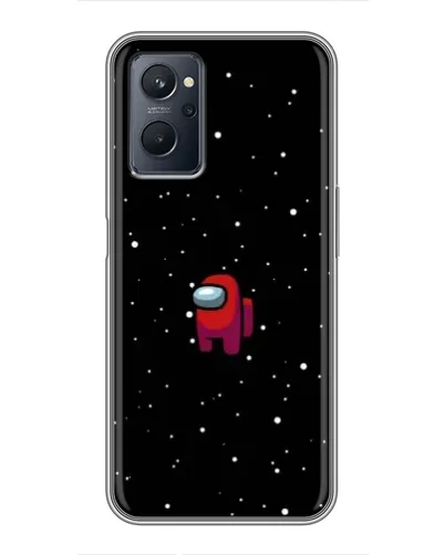 Чехол для Realme 9i с картинкой «Красный Among Us»