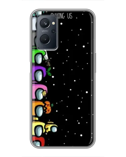 Чехол для Realme 9i с картинкой «Команда Among Us»