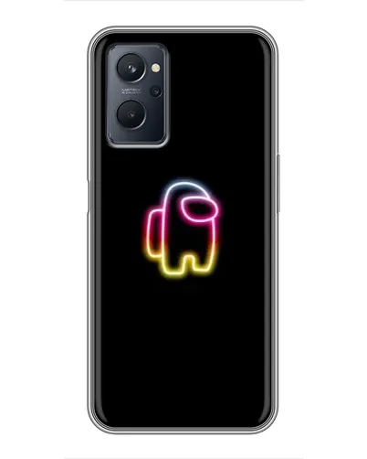 Чехол для Realme 9i с картинкой «Among Us градиент»