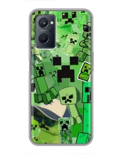 Чохол для Realme 9i з картинкою «Кріпери Minecraft» Чохол для Realme 9i з картинкою «Кріпери Minecraft»