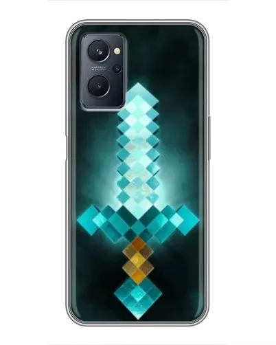 Чехол для Realme 9i с картинкой «Алмазный меч неон» Чехол для Realme 9i с картинкой «Алмазный меч неон»