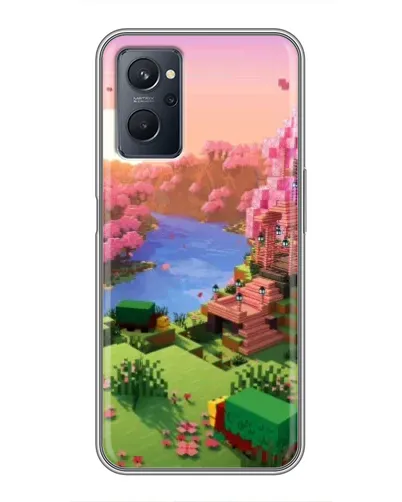 Чехол для Realme 9i с картинкой «Розовое дерево Minecraft» Чехол для Realme 9i с картинкой «Розовое дерево Minecraft»