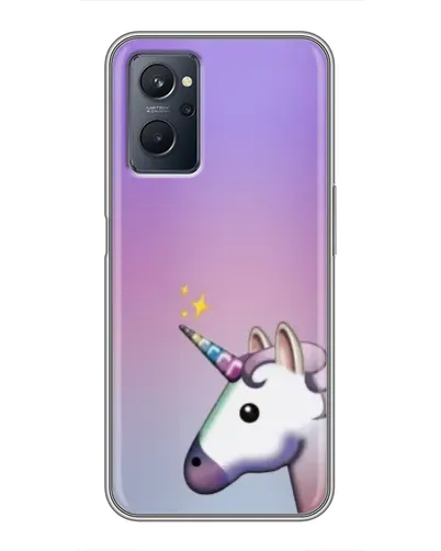 Чехол для Realme 9i с картинкой «Единорог градиент»