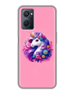 Чехол для Realme 9i с картинкой «Сказочный единорог»
