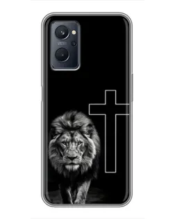 Чохол для Realme 9i з картинкою «Лев та Хрест»