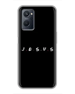 Чехол для Realme 9i с картинкой «Точки веры J.E.S.U.S.»