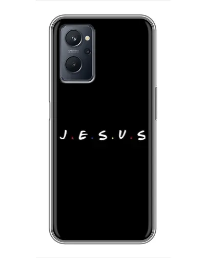Чехол для Realme 9i с картинкой «Точки веры J.E.S.U.S.»