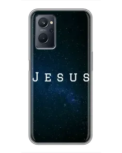 Чехол для Realme 9i с картинкой «Звездное небо Jesus»