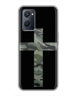 Чехол для Realme 9i с картинкой «Милитари Крест»