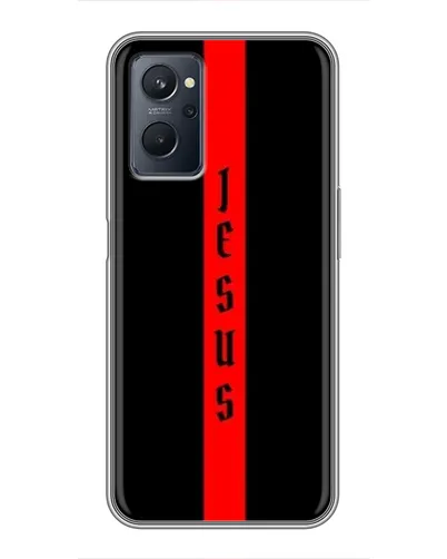 Чехол для Realme 9i с картинкой «Красная линия веры»