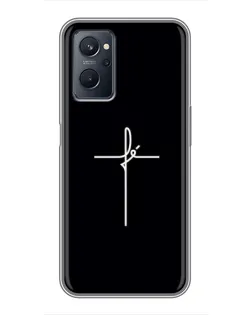 Чехол для Realme 9i с картинкой «Тонкий крест»