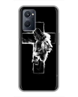 Чехол для Realme 9i с картинкой «Сияющий крест Jesus»