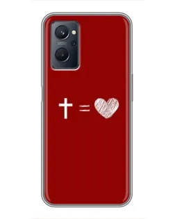 Чехол для Realme 9i с картинкой «Уравнение любви»