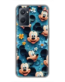 Чохол для Realme 9i з картинкою «Паттерн Міккі та Мінні»