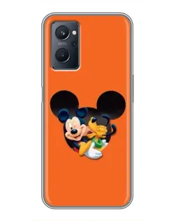 Чохол для Realme 9i з картинкою «Серце Міккі Мінні»