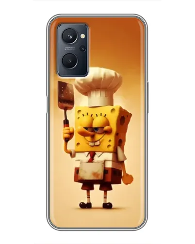 Чехол для Realme 9i с картинкой «Губка Боб повар»