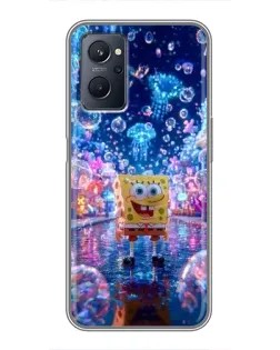 Чехол для Realme 9i с картинкой «Неоновый океан»