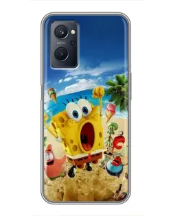 Чехол для Realme 9i с картинкой «Развлечения на пляже»
