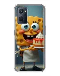 Чехол для Realme 9i с картинкой «Повар Спанч Боб»