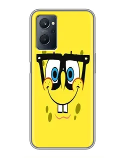 Чехол для Realme 9i с картинкой «Минималистичный Спанч Боб» Чехол для Realme 9i с картинкой «Минималистичный Спанч Боб»