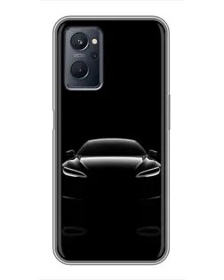 Чохол для Realme 9i з картинкою «Силует Tesla Night»