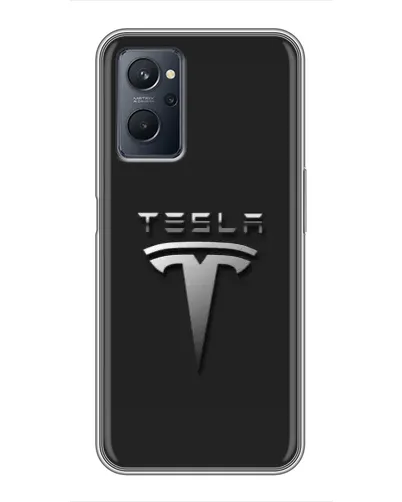 Чохол для Realme 9i з картинкою «Сталевий логотип Tesla» Чохол для Realme 9i з картинкою «Сталевий логотип Tesla»