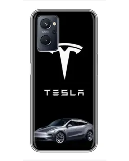 Чохол для Realme 9i з картинкою «Tesla Model Y»
