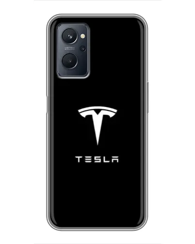 Чохол для Realme 9i з картинкою «Tesla White Logo» Чохол для Realme 9i з картинкою «Tesla White Logo»