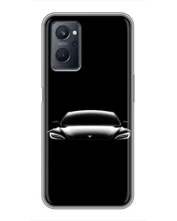 Чохол для Realme 9i з картинкою «Фари Tesla Night»