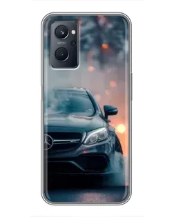 Чохол для Realme 9i з картинкою «Mercedes — нічне місто»