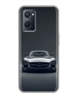 Чохол для Realme 9i з картинкою «Mercedes на чорному»