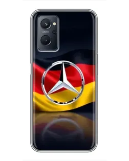 Чохол для Realme 9i з картинкою «Mercedes — прапор Німеччини»
