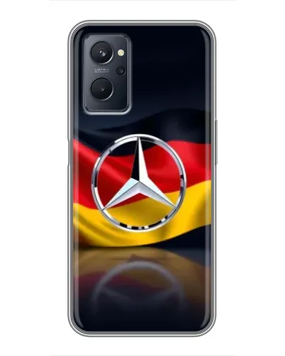 Чохол для Realme 9i з картинкою «Mercedes — прапор Німеччини» Чохол для Realme 9i з картинкою «Mercedes — прапор Німеччини»