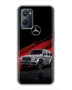 Чохол для Realme 9i з картинкою «Mercedes G-Class червоний»