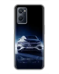 Чохол для Realme 9i з картинкою «Нічний Mercedes EQ»